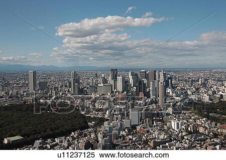 Aerial view of Shinjuku ward, Tokyo Prefecture, Honshu, Japan View Large Photo Image Stock Photography - Aerial view of Shinjuku ward, Tokyo Prefecture, Honshu, Japan. Fotosearch