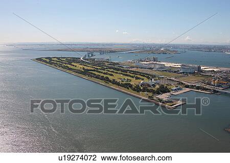 Aerial view of Tokyo Bay and Wakasu golf course, Koto ward, Tokyo Prefecture, Honshu, Japan View Large Photo Image Stock Image - Aerial view of Tokyo Bay and Wakasu golf course, Koto ward, Tokyo Prefecture, Honshu, Japan. Fotosearch