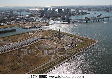 Aerial view of Toyosu, Koto ward, Tokyo Prefecture, Honshu, Japan View Large Photo Image Stock Image - Aerial view of Toyosu, Koto ward, Tokyo Prefecture, Honshu, Japan. Fotosearch