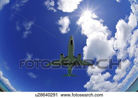 Airplane Landing View Large Photo Image Stock Image - Airplane Landing. Fotosearch