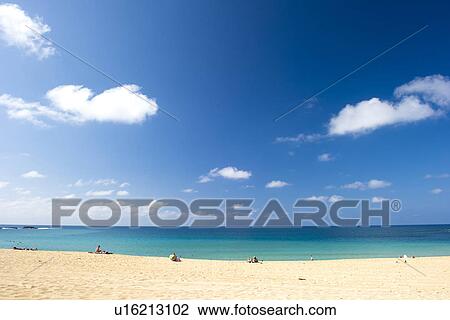 Stock Image - Blue Sky Over Beach. Fotosearch