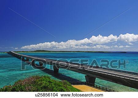 Bridge Connecting Miyako Islands View Large Photo Image Picture - Bridge Connecting Miyako Islands. Fotosearch
