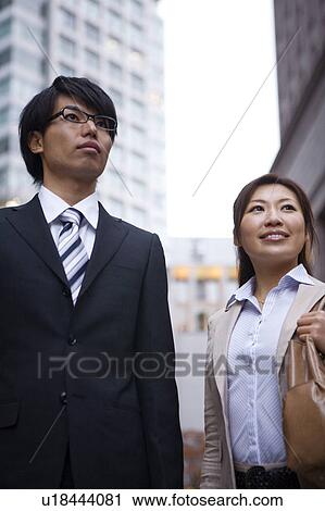 Stock Image - Business Colleagues Outside. Fotosearch