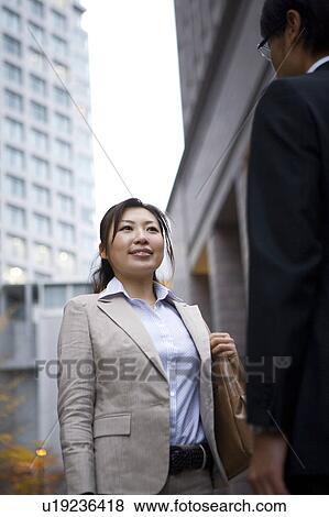 Business Colleagues Outside View Large Photo Image Stock Photo - Business Colleagues Outside. Fotosearch