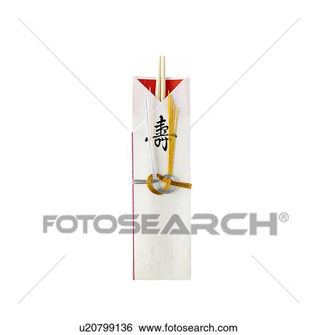 Stock Photograph - Chopsticks with Mizuhiki Decoration. Fotosearch