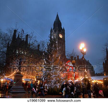 Christmas Fair at Albert Square View Large Photo Image Stock Photo - Christmas Fair at Albert Square. Fotosearch