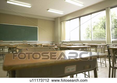 Stock Image - Classroom, Japan. Fotosearch