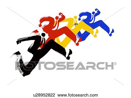 Four Businessmen Running View Large Photo Image Stock Image - Four Businessmen Running. Fotosearch