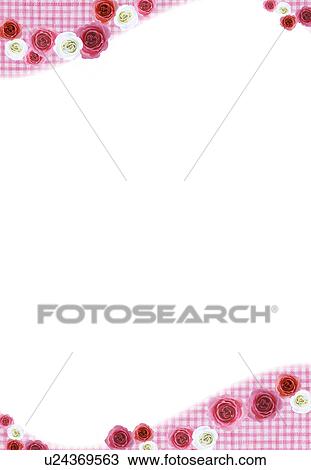 Stock Image - Frame of Roses. Fotosearch