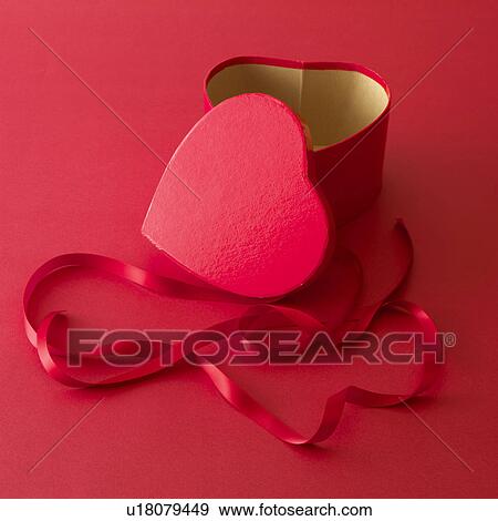 Stock Photo - Heart Shaped Gift Box. Fotosearch