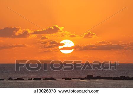 Stock Photo - Higashi-hennazaki in Morning. Fotosearch