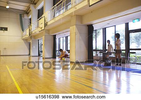 High school gymnasium, Japan View Large Photo Image Stock Photo - High school gymnasium, Japan. Fotosearch