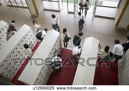 High school students going home, Japan View Large Photo Image Stock Photo - High school students going home, Japan. Fotosearch