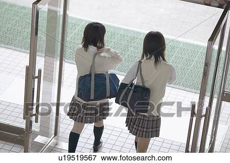 High school students going home, Japan View Large Photo Image Stock Photo - High school students going home, Japan. Fotosearch