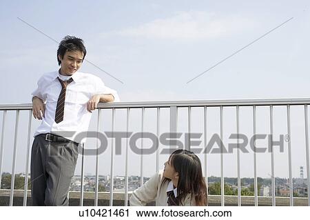High school students talking on rooftop, Japan View Large Photo Image Stock Image - High school students talking on rooftop, Japan. Fotosearch