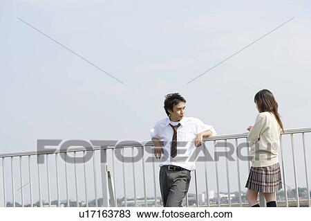 High school students talking on rooftop, Japan View Large Photo Image Stock Image - High school students talking on rooftop, Japan. Fotosearch