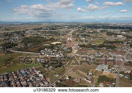 Stock Photo - Highway construction, Saitama Prefecture, Honshu, Japan. Fotosearch
