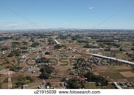 Stock Photo - Highway construction, Saitama Prefecture, Honshu, Japan. Fotosearch