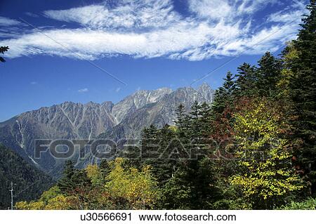 Stock Image - Hodaka Peaks. Fotosearch