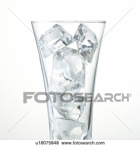 Stock Photo - Ice Cubes in Glass. Fotosearch