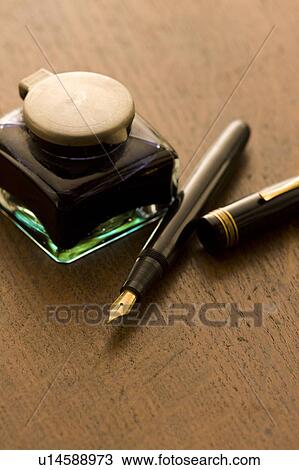 Stock Image - Ink and pen. Fotosearch