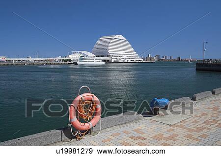 Stock Photo - Kobe Harbor, Hyogo Prefecture, Honshu, Japan. Fotosearch