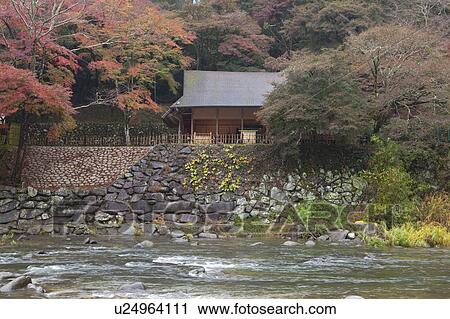 Stock Image - Korankei Valley in Autumn. Fotosearch