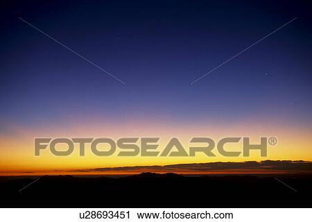Stock Image - Mount Aka at Dawn. Fotosearch