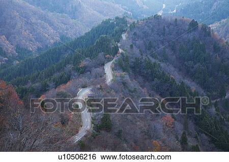 Mountain Road View Large Photo Image Stock Photograph - Mountain Road. Fotosearch
