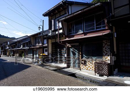 Stock Photography - Old Houses in Gujo. Fotosearch