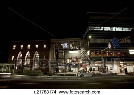 Picture - Omi-machi Market at Night. Fotosearch