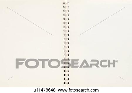 Stock Photo - Open Notebook. Fotosearch