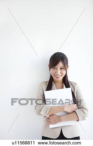 Stock Image - Portrait of businesswoman. Fotosearch