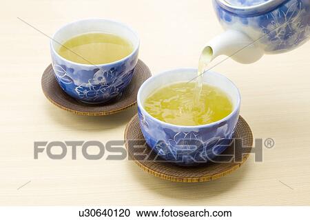 Pouring green tea into a cup View Large Photo Image Stock Image - Pouring green tea into a cup. Fotosearch
