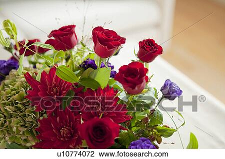 Stock Image - Red Bouquet. Fotosearch
