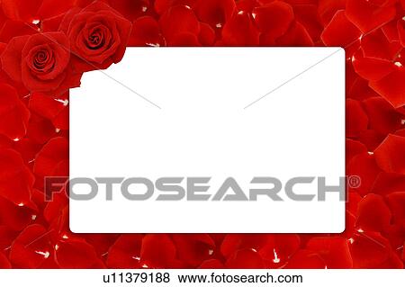 Stock Photo - Red rose frame. Fotosearch