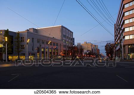 Stock Photography - Road Junction in Fukui City. Fotosearch