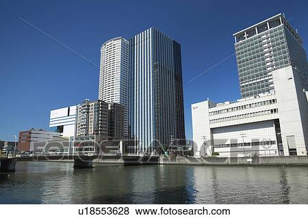 Skyline of Nakanoshima, Osaka Prefecture, Honshu, Japan View Large Photo Image Stock Photo - Skyline of Nakanoshima, Osaka Prefecture, Honshu, Japan. Fotosearch
