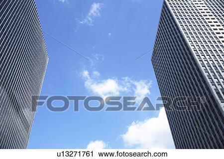Skyscrapers, low angle view, Osaka Prefecture, Honshu, Japan View Large Photo Image Stock Image - Skyscrapers, low angle view, Osaka Prefecture, Honshu, Japan. Fotosearch