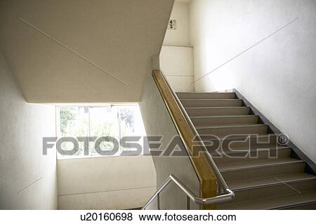 Staircase at high school, Japan View Large Photo Image Stock Photo - Staircase at high school, Japan. Fotosearch