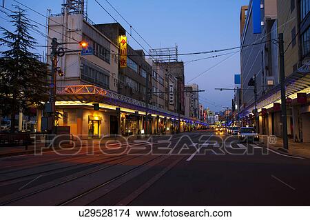 Picture - Street at Dusk. Fotosearch