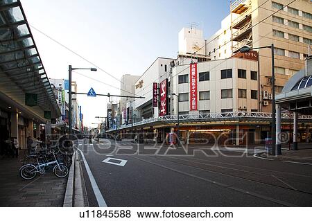 Stock Photo - Street in Fukui City. Fotosearch