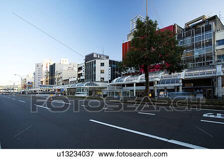 Stock Photo - Street in Fukui. Fotosearch