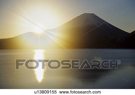 Sunrise and Mt. Fuji View Large Photo Image Stock Photography - Sunrise and Mt. Fuji. Fotosearch