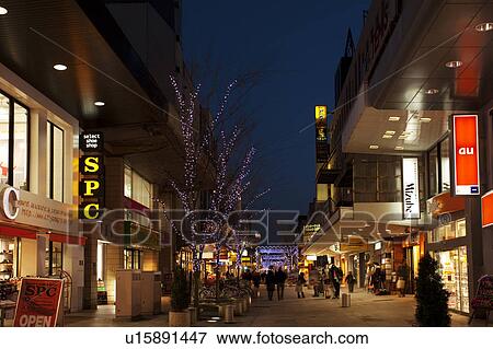 Tatemachi Street at Christmas View Large Photo Image Stock Photo - Tatemachi Street at Christmas. Fotosearch