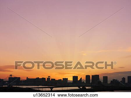 Tokyo Skyline at Dusk View Large Photo Image Picture - Tokyo Skyline at Dusk. Fotosearch