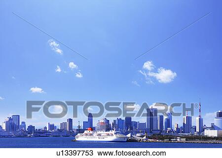 Tokyo Skyline View Large Photo Image Stock Image - Tokyo Skyline. Fotosearch
