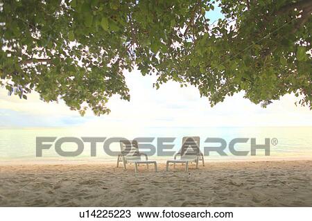Two Chairs on Beach View Large Photo Image Stock Image - Two Chairs on Beach. Fotosearch