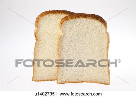Stock Image - Two slices of bread. Fotosearch