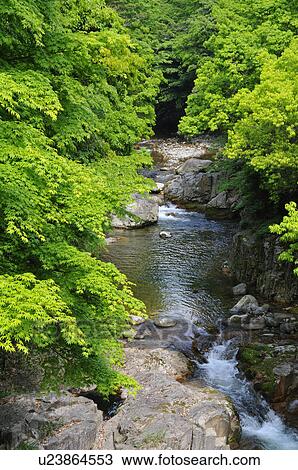 Stock Image - Ura-Hikimi Valley. Fotosearch